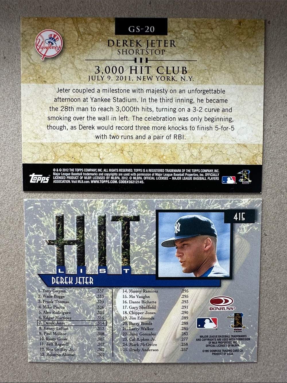 Derek Jeter 90’s Yankees lot of 17 w/ 2 Bernie Williams/1 Jorge Posada Rookies - Picture 5 of 16